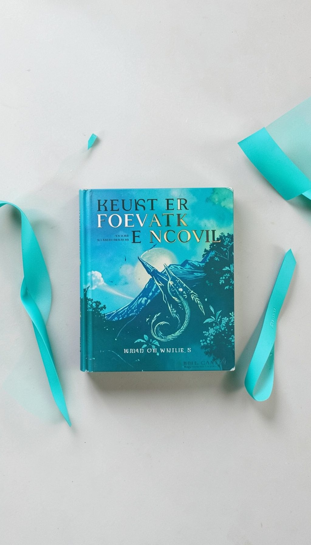 A book cover with fresh, vibrant colours suggesting a new novel release